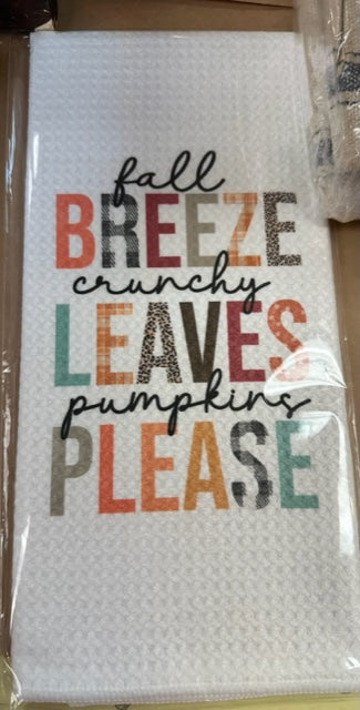 Fall Dish Towels