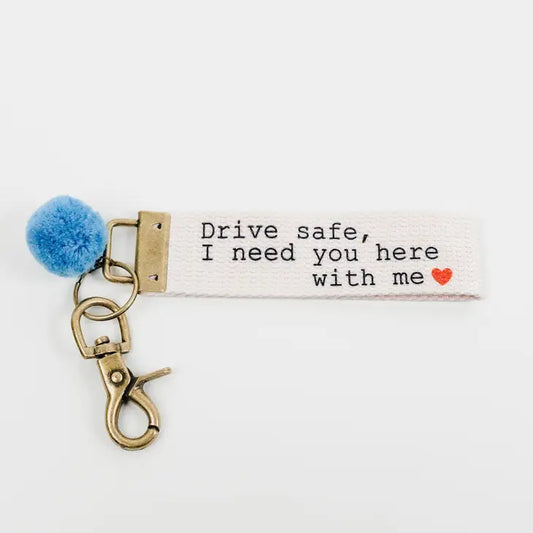 Words to Live By Canvas Keychains