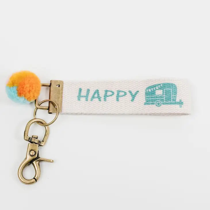 Words to Live By Canvas Keychains