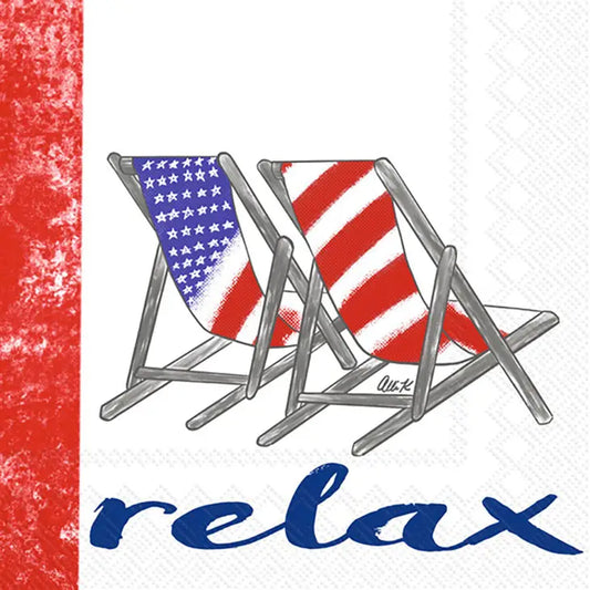 Paper Cocktail Napkins Pack of 20 Relax