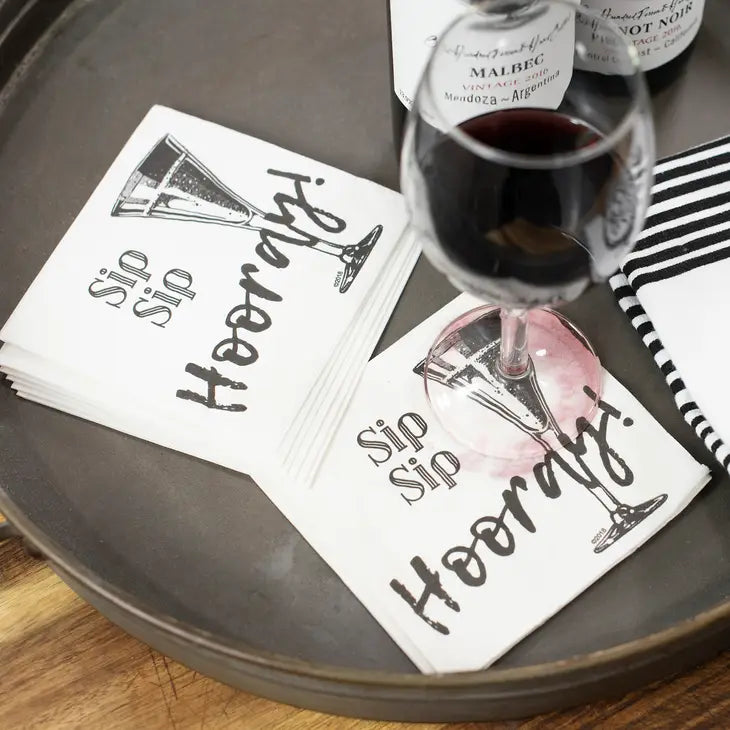 Sip Sip Hooray | Funny Napkins